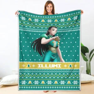 Illumi Zoldyck Fleece Blanket Custom Hunter x Hunter Anime