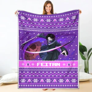 Feitan Portor Fleece Blanket Custom Hunter x Hunter Anime