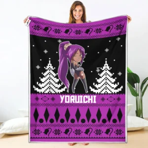 Yoruichi Shihouin Fleece Blanket Custom Bleach Anime