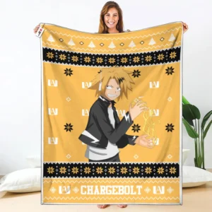 Chargebolt Fleece Blanket Custom My Hero Academia Anime
