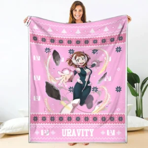 Uravity Fleece Blanket Custom My Hero Academia Anime