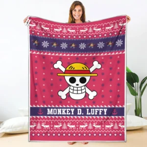 Monkey D. Luffy Gear 4 Fleece Blanket Custom One Piece Symbol Anime