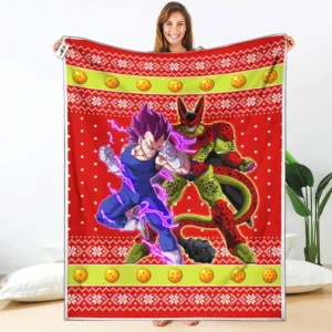 Vegeta Ultra Ego Cell Max Fleece Blanket Custom Dragon Ball Anime