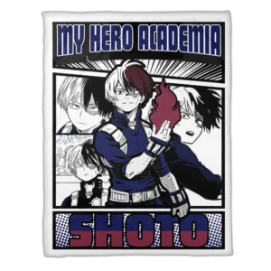 Shoto Todoroki Blanket Fleece Custom My Hero Academia Anime
