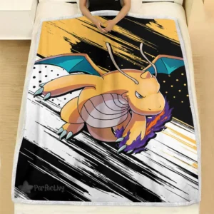 Dragonite Blanket Fleece Custom Pokemon Anime