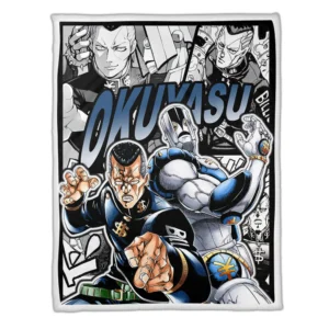 Okuyasu Nijimura Blanket Fleece Custom JJBA Anime