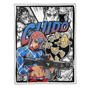 Guido Mista Blanket Fleece Custom JJBA Anime