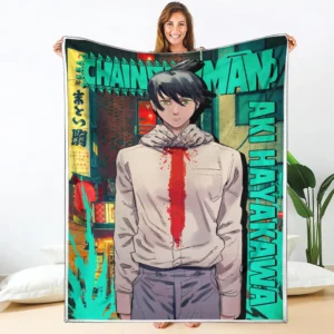 Aki Hayakawa Blanket Custom Chainsaw Man Anime