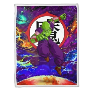 Piccolo Fleece Blanket Custom Dragon Ball Anime Galaxy Style