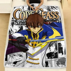 Suzaku Kururugi Blanket Fleece Custom Code Geass Anime Manga Bedding Room