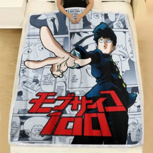 Shigeo Kageyama Blanket Fleece Custom Mob Psycho 100 Anime Room