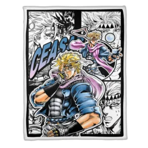 Caesar Zeppeli Blanket Fleece Custom JJBA Anime