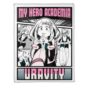 Ochako Uraraka Blanket Fleece Custom My Hero Academia Anime