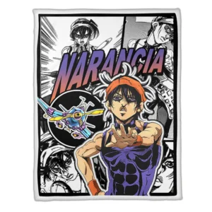 Narancia Ghirga Blanket Fleece Custom JJBA Anime