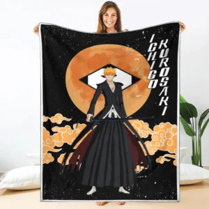Ichigo Kurosaki Blanket Moon Style Custom Bleach Anime