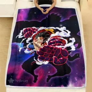 Monkey D. Luffy Gear 4 Blanket Fleece Galaxy One Piece Anime Room