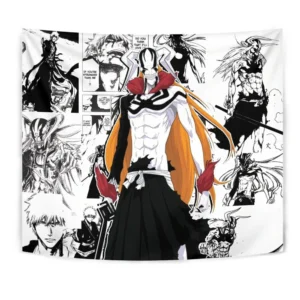 Ichigo Kurosaki Demon Tapestry Custom Bleach Anime Manga Room Wall Decor