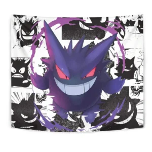 Pokemon Gengar Tapestry Manga Style