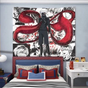 Ken Kaneki Tapestry Custom Tokyo Ghoul Manga Anime Wall Decor