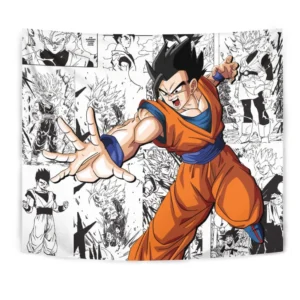 Dragon Ball Gohan Tapestry Custom Anime Manga Wall Decor