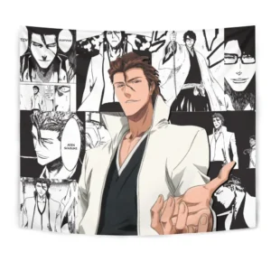 Aizen Sosuke Tapestry Custom Bleach Anime Manga Room Wall Decor