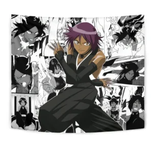 Shihouin Yoruichi Tapestry Custom Bleach Anime Manga Wall Decor