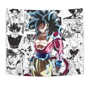 Dragon Ball Goku SSJ4 Tapestry Custom Anime Manga Wall Decor