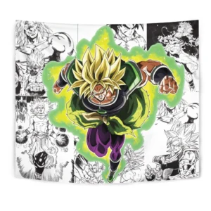Dragon Ball Broly Tapestry Custom Anime Manga Wall Decor