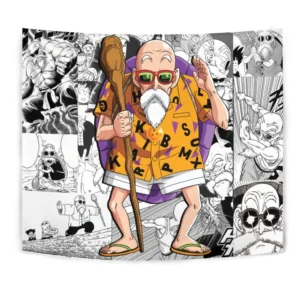 Dragon Ball Master Roshi Tapestry Custom Anime Manga Wall Decor