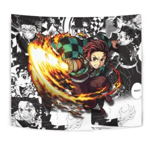 Kamado Tanjiro Tapestry Custom Anime Manga Wall Decor