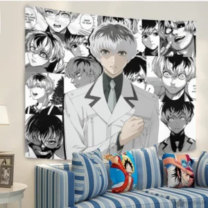 Haise Sasaki Tapestry Custom Tokyo Ghoul Manga Anime Wall Decor