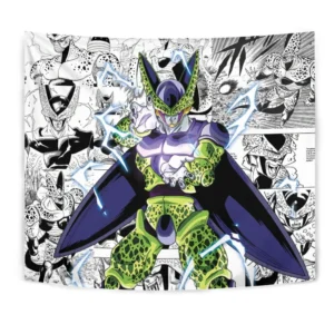 Dragon Ball Perfect Cell Tapestry Custom Anime Manga Wall Decor