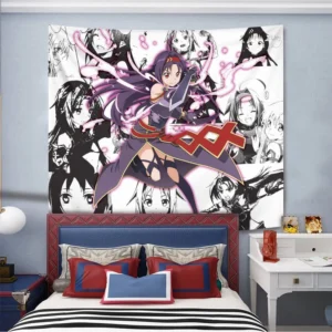 Yuuki Konno Tapestry Custom Sword Art Online Manga Anime Wall Decor