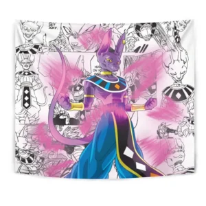 Dragon Ball Beerus Tapestry Custom Anime Manga Wall Decor