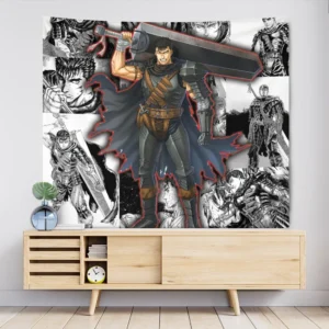 Guts Tapestry Custom Berserk Manga Anime Wall Decor