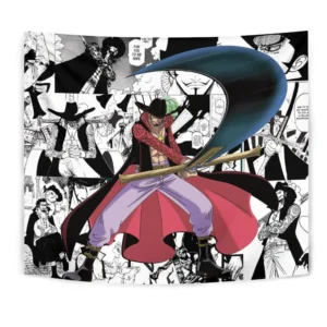 Dracule Mihawk Tapestry Custom Anime Manga Room Wall Decor