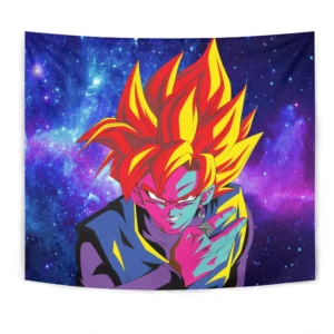 Dragon Ball Goku Black Rose Tapestry Custom Anime Wall Decor