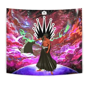 Kenpachi Zaraki Bankai Tapestry Custom Galaxy Bleach Anime Wall Decor