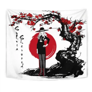 Sylvia Sherwood Tapestry Custom Japan Style Anime Bedroom Living Room Home Decoration
