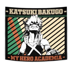 Katsuki Bakugo Tapestry Custom Anime Home Decor
