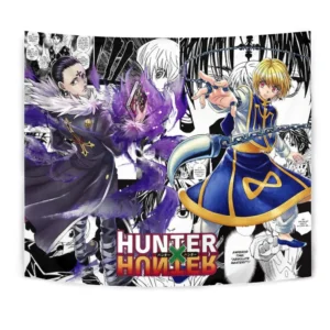 Kurapika And Chrollo Lucilfer Tapestry Custom Anime Mix Manga Home Decor