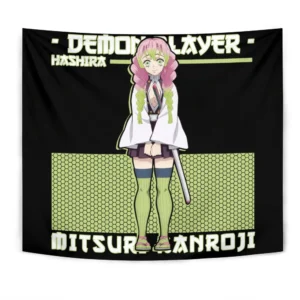 Mitsuri Kanroji Tapestry Custom Anime Home Decor