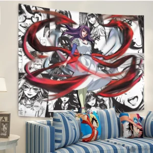 Rize Kamishiro Tapestry Custom Tokyo Ghoul Manga Anime Wall Decor