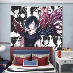 Touka Kirishima Tapestry Custom Tokyo Ghoul Manga Anime Wall Decor