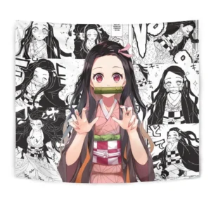 Kamado Nezuko Tapestry Custom Anime Manga Wall Decor