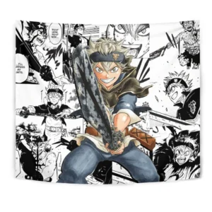 Asta Tapestry Custom Black Clover Anime Manga Room Wall Decor