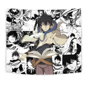 Yuno Tapestry Custom Black Clover Anime Manga Room Wall Decor