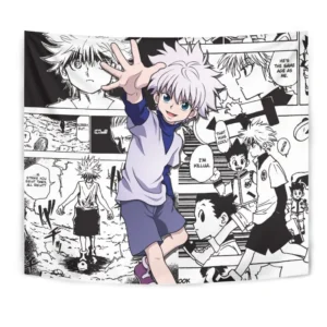 Killua Zoldyck Tapestry Custom Anime Mix Manga Wall Decor