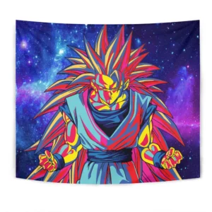Dragon Ball Goku SSJ Tapestry Custom Anime Wall Decor