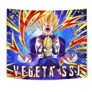 Dragon Ball Vegeta SSJ Tapestry Custom Anime Home Decor